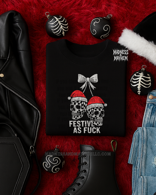 festive af cherry tshirt