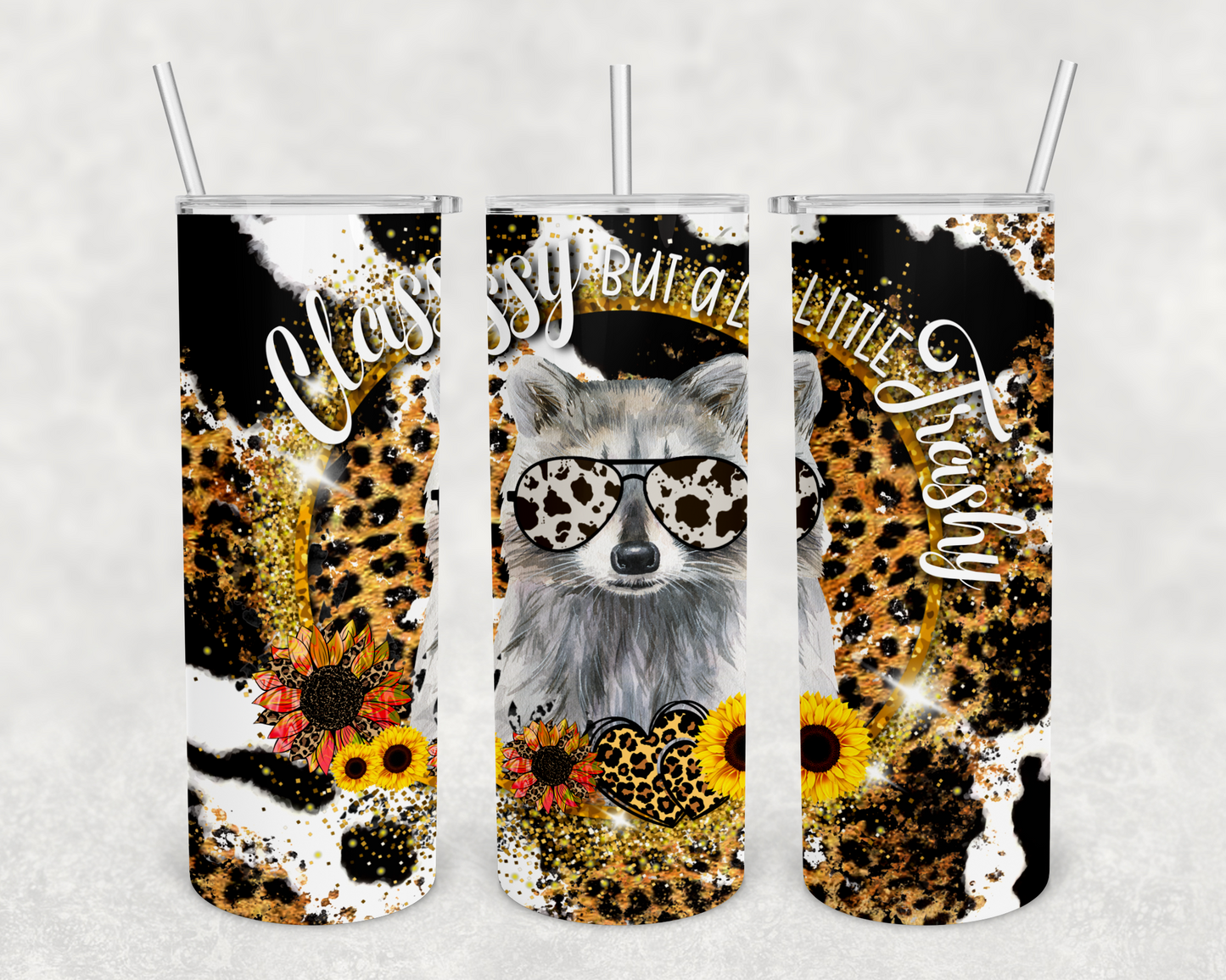 Classy Trashy 20z Tumbler Wrap (sublimation transfer)