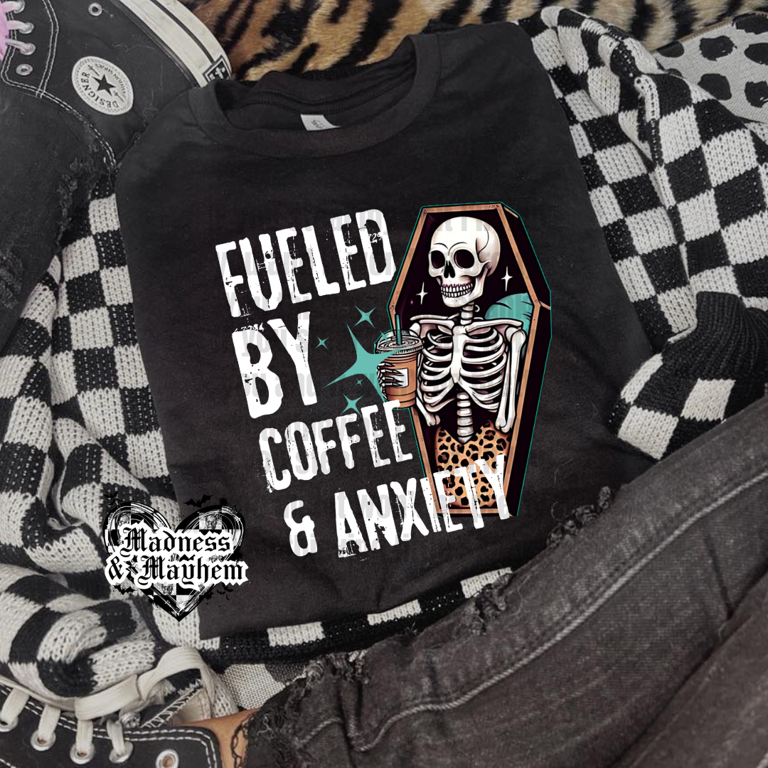 Anxiety & Coffee Shirt (finished product)