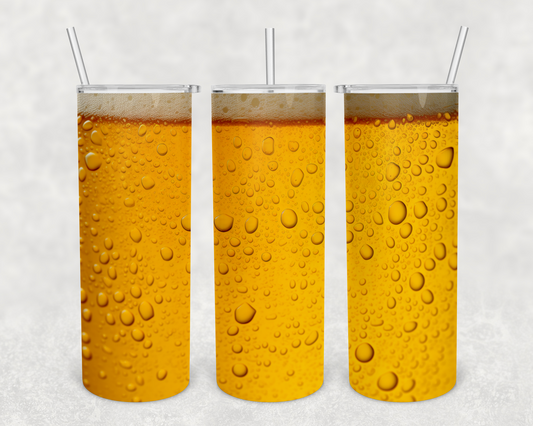 Cold Beer 20z Tumbler Wrap (sublimation transfer)