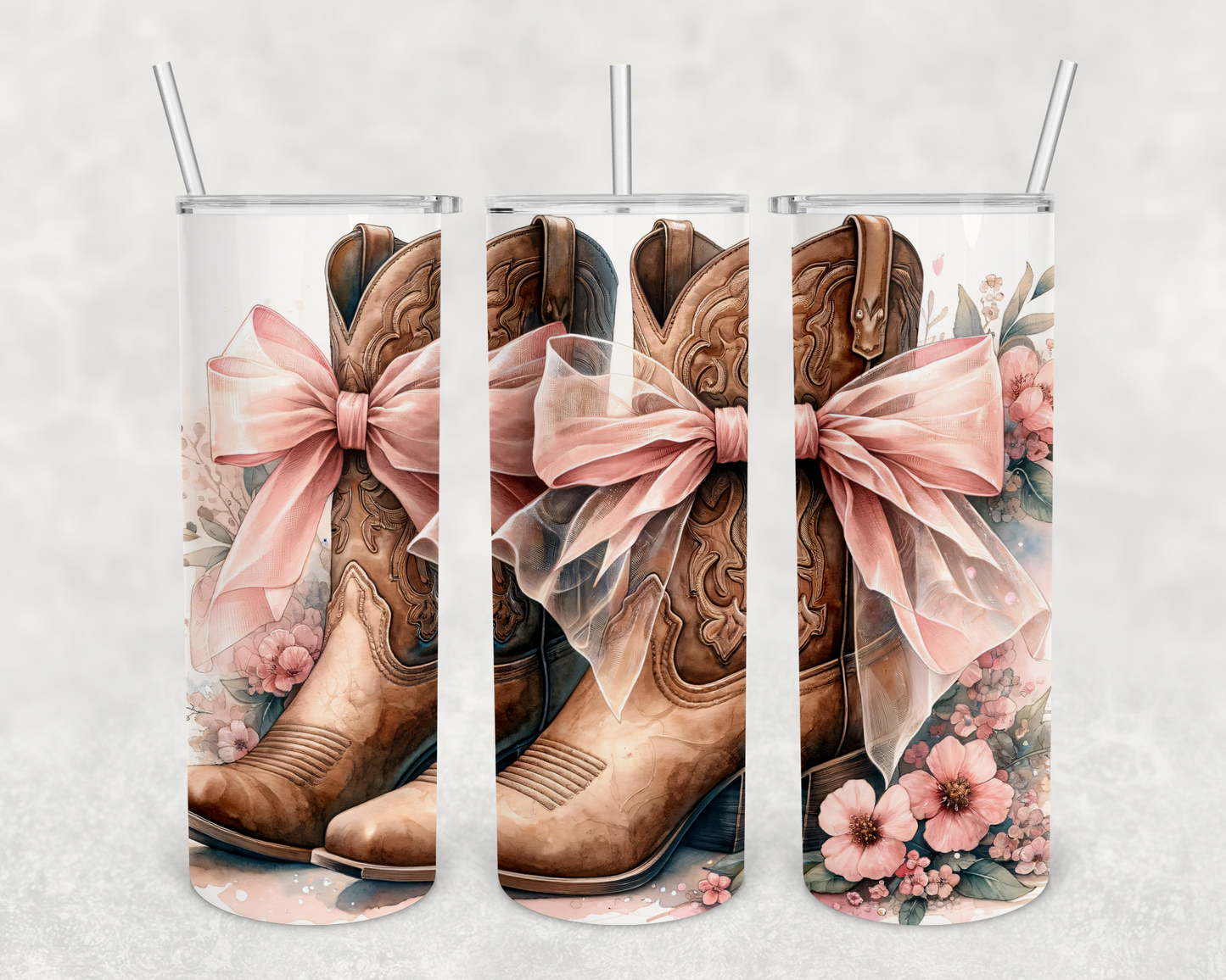 Coquette Boots 20z Tumbler Wrap (sublimation transfer)