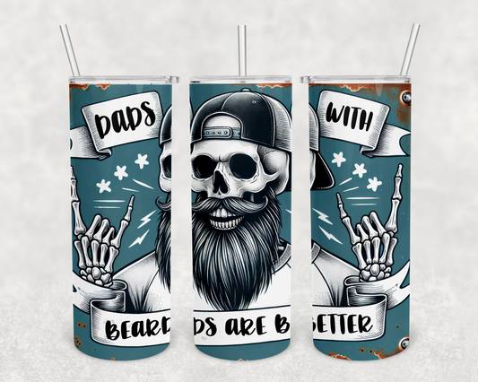 dad's with beards 20 oz tumbler (finished product)