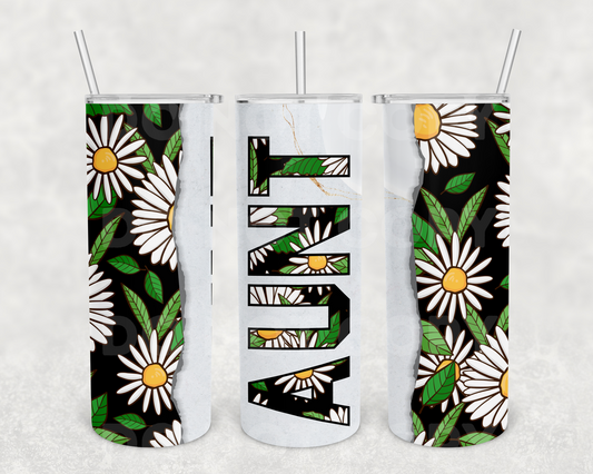 Daisy Aunt 20oz Tumbler Wrap (sublimation transfer)