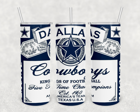 Dallas 20z Tumbler Wrap (sublimation transfer)