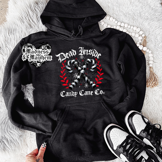 Dead inside candy cane co hoodie (finished product)