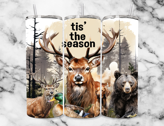 Tis the season hunting 20z Tumbler Wrap (sublimation transfer)