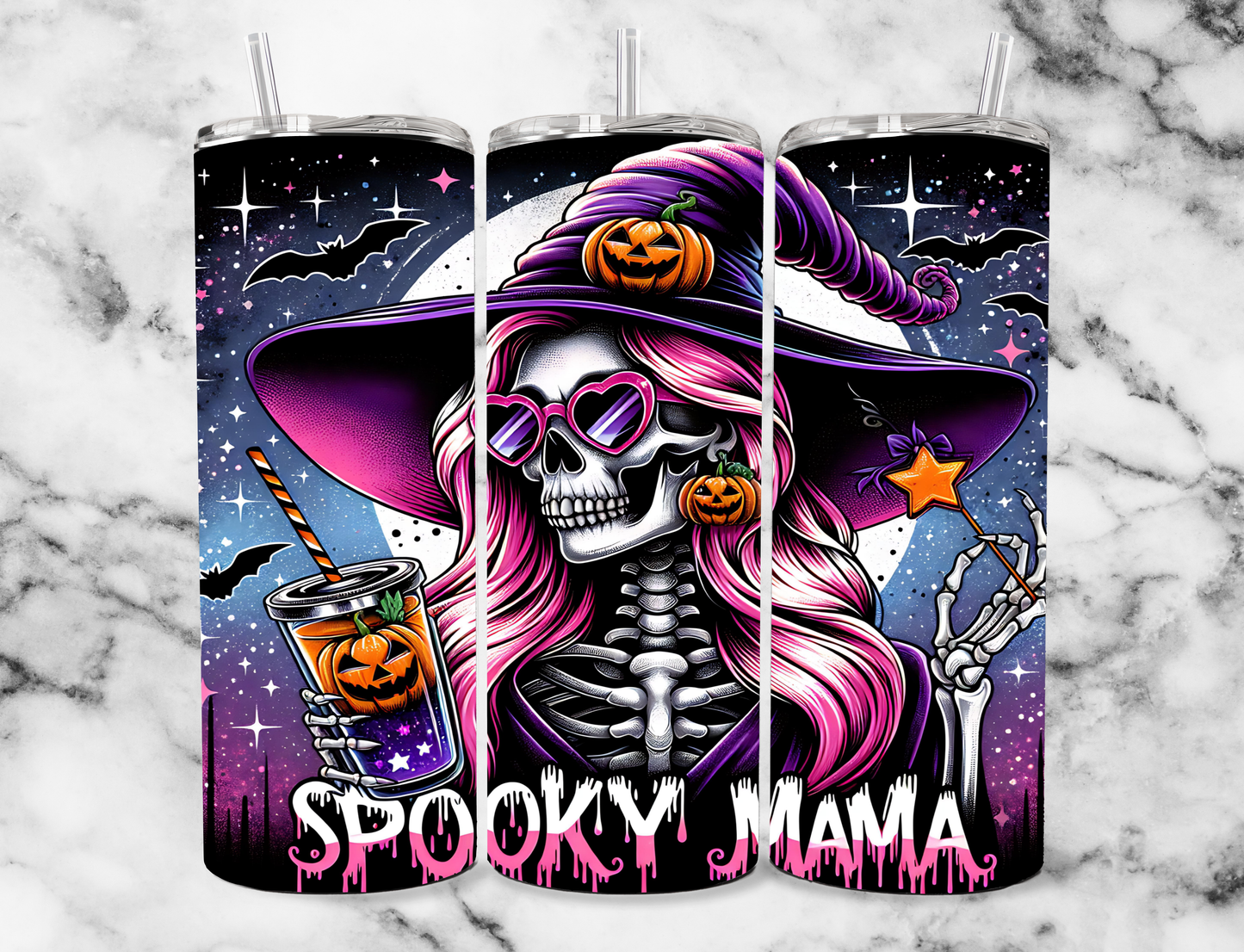 Spooky Mama 20z Tumbler Wrap (sublimation transfer)