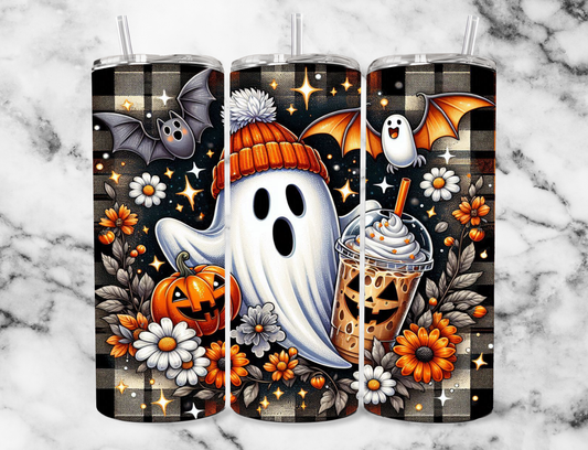 Coffee ghost 20z Tumbler Wrap (sublimation transfer)