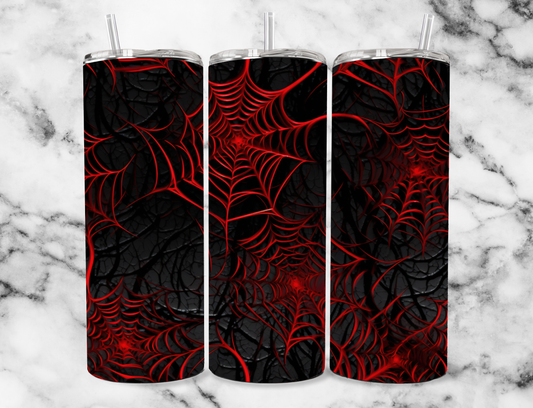 Red spiderweb 20z Tumbler Wrap (sublimation transfer)