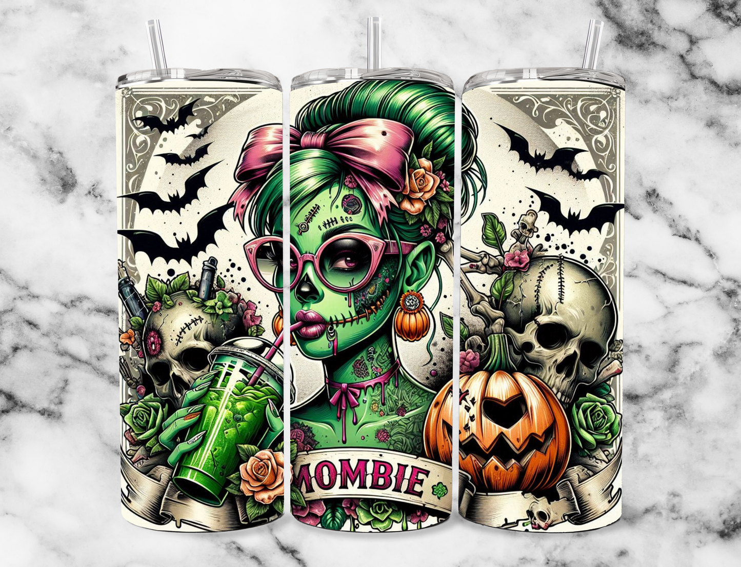 Mombie 20z Tumbler Wrap (sublimation transfer)