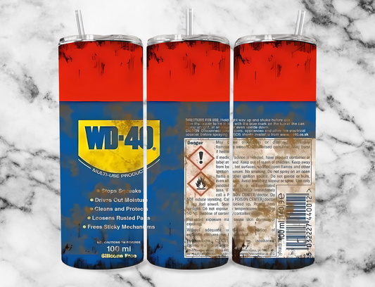 WD 40 20z Tumbler Wrap (sublimation transfer)