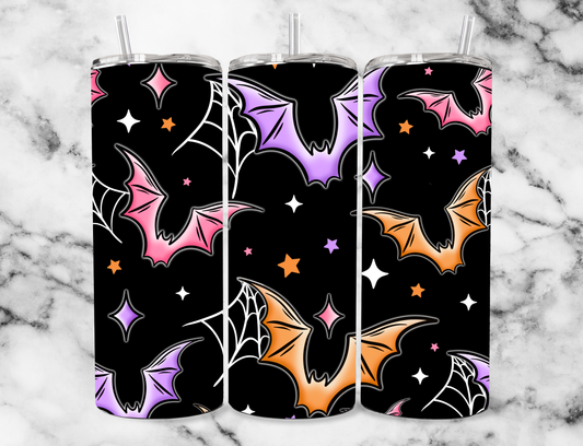 colorful bats seamless 20z Tumbler Wrap (sublimation transfer)