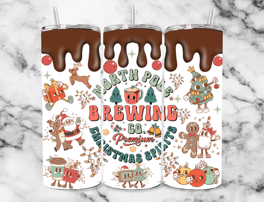 North pole brewing co 20z Tumbler Wrap (sublimation transfer)