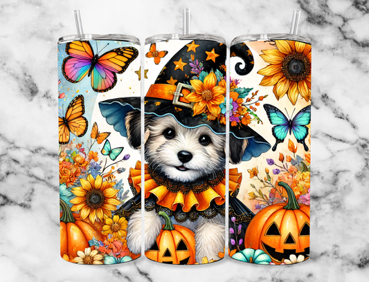 Witch dog 20z Tumbler Wrap (sublimation transfer)