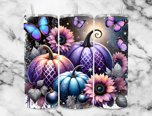 Purple pumpkin 20z Tumbler Wrap (sublimation transfer)