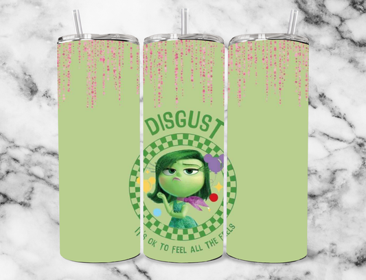 disgust 20oz Tumbler Wrap (sublimation transfer)