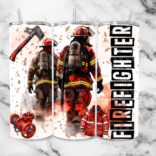 Firefighter 20oz Tumbler Wrap (sublimation transfer)