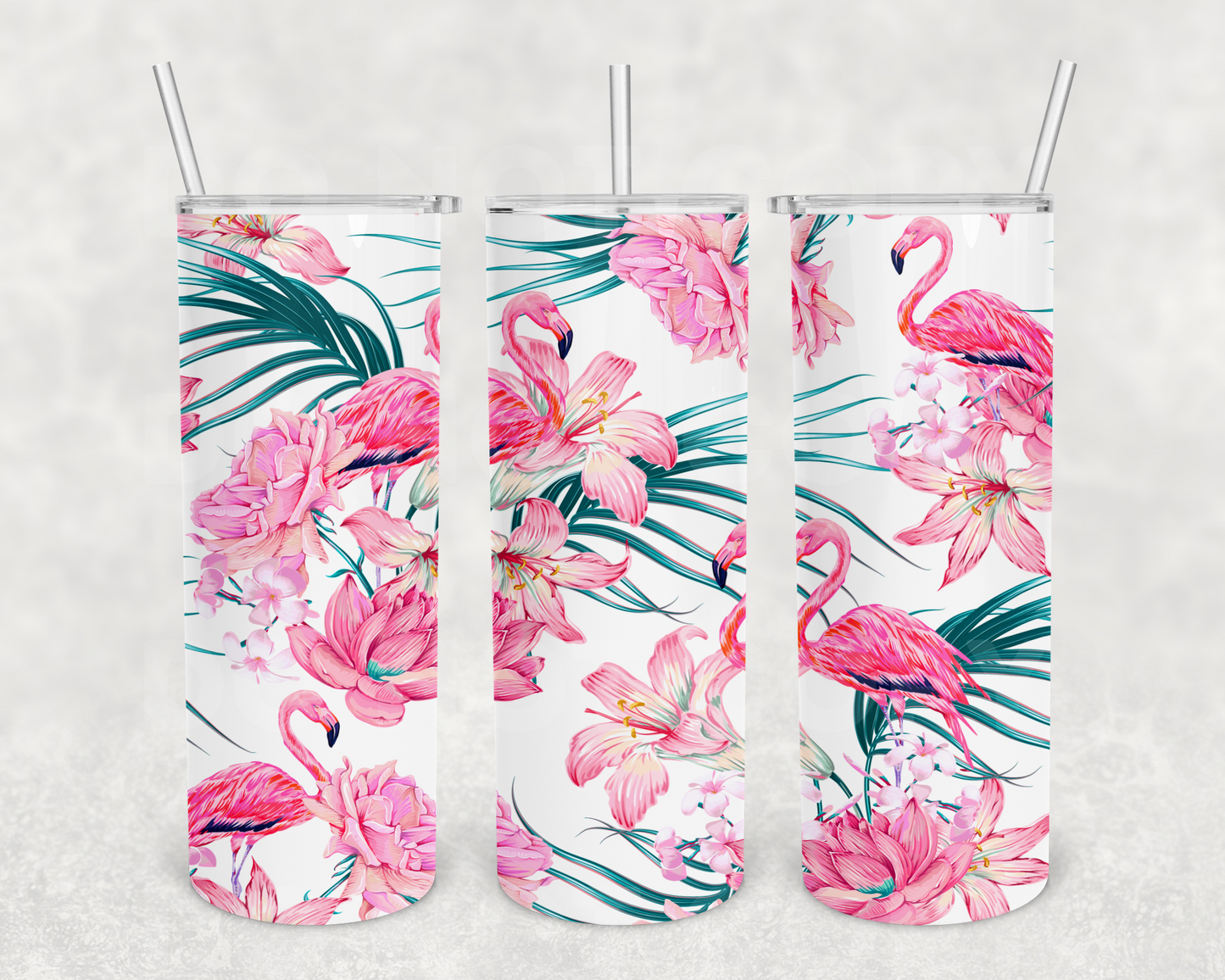 Flamingo 20z Tumbler Wrap (sublimation transfer)