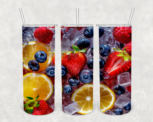 Fruit Ice water 20z Tumbler Wrap (sublimation transfer)