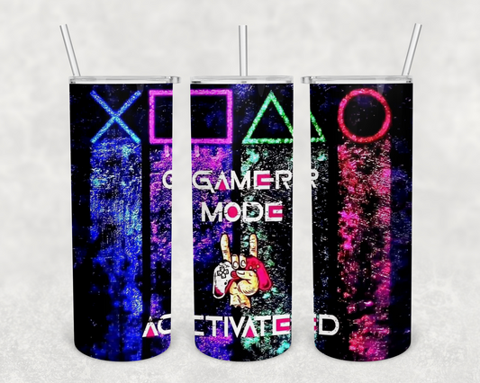 Gamer Mode 20z Tumbler Wrap (sublimation transfer)