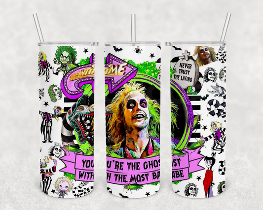 Ghost with the most 20z Tumbler Wrap (sublimation transfer)