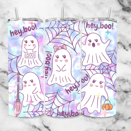 hey boo ghosties 20oz Tumbler Wrap (sublimation transfer)