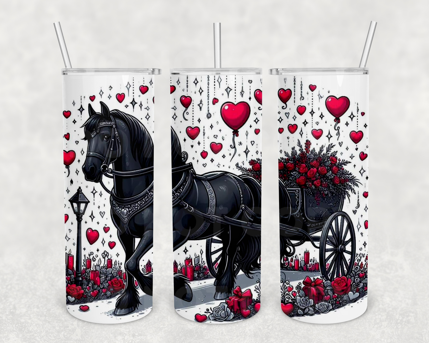 Horse & Carriage 20z Tumbler Wrap (sublimation transfer)