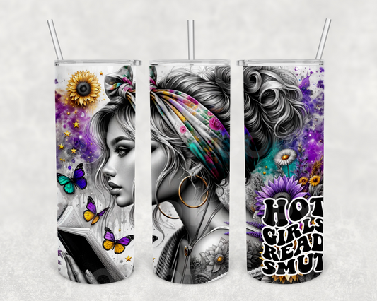 Hot Girls Read Smut 20oz Tumbler Wrap (sublimation transfer)