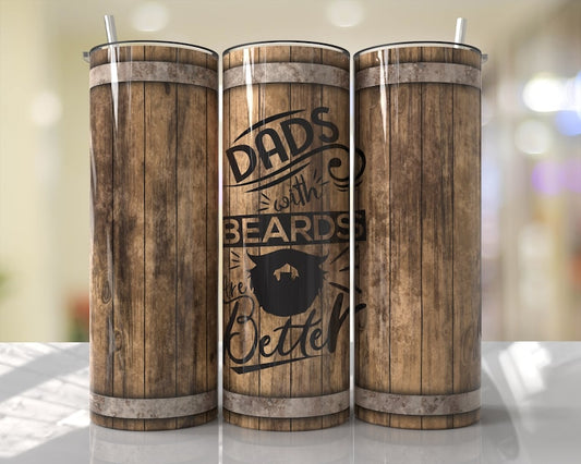 Dads with Beards 20oz Tumbler (finished product)