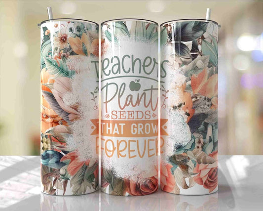 Teacher Plant 20oz Tumbler (finished product)