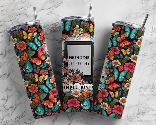 Kindle history 20oz Tumbler (finished product)