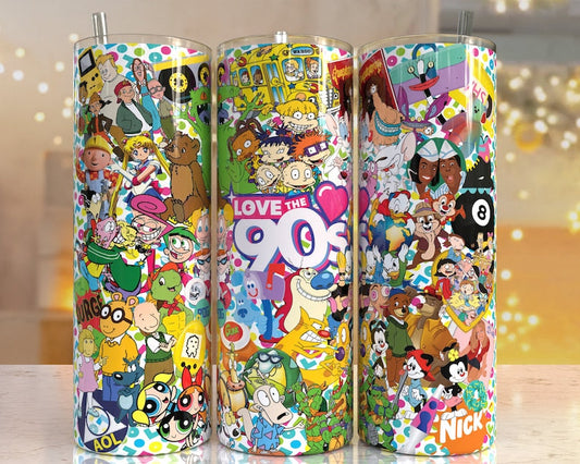 90s kid Tumbler Wrap (sublimation transfer)