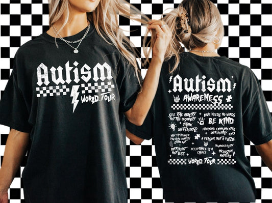 Autism world tour Shirt (finished product)