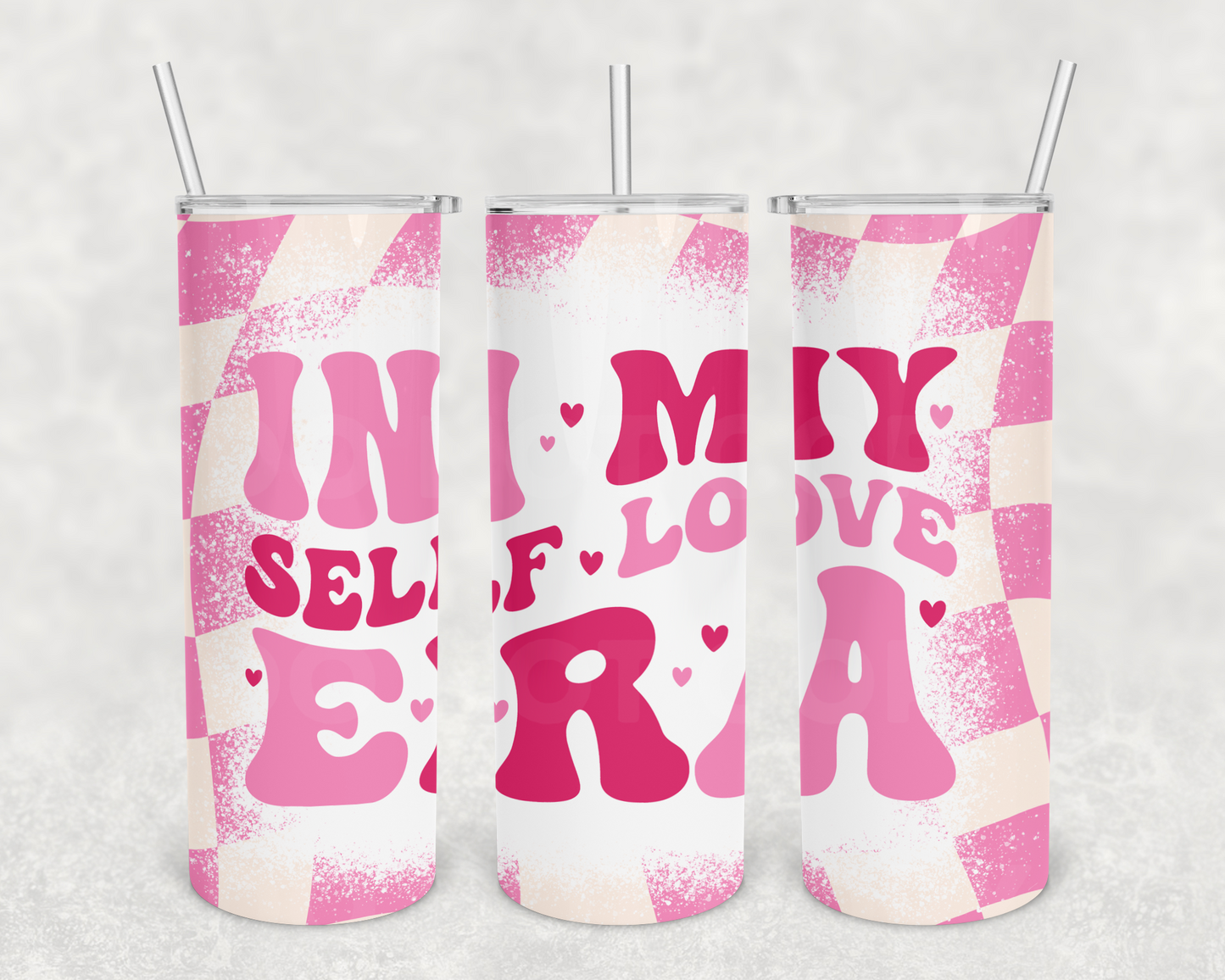 In my self love era 20 oz tumbler (finished product)