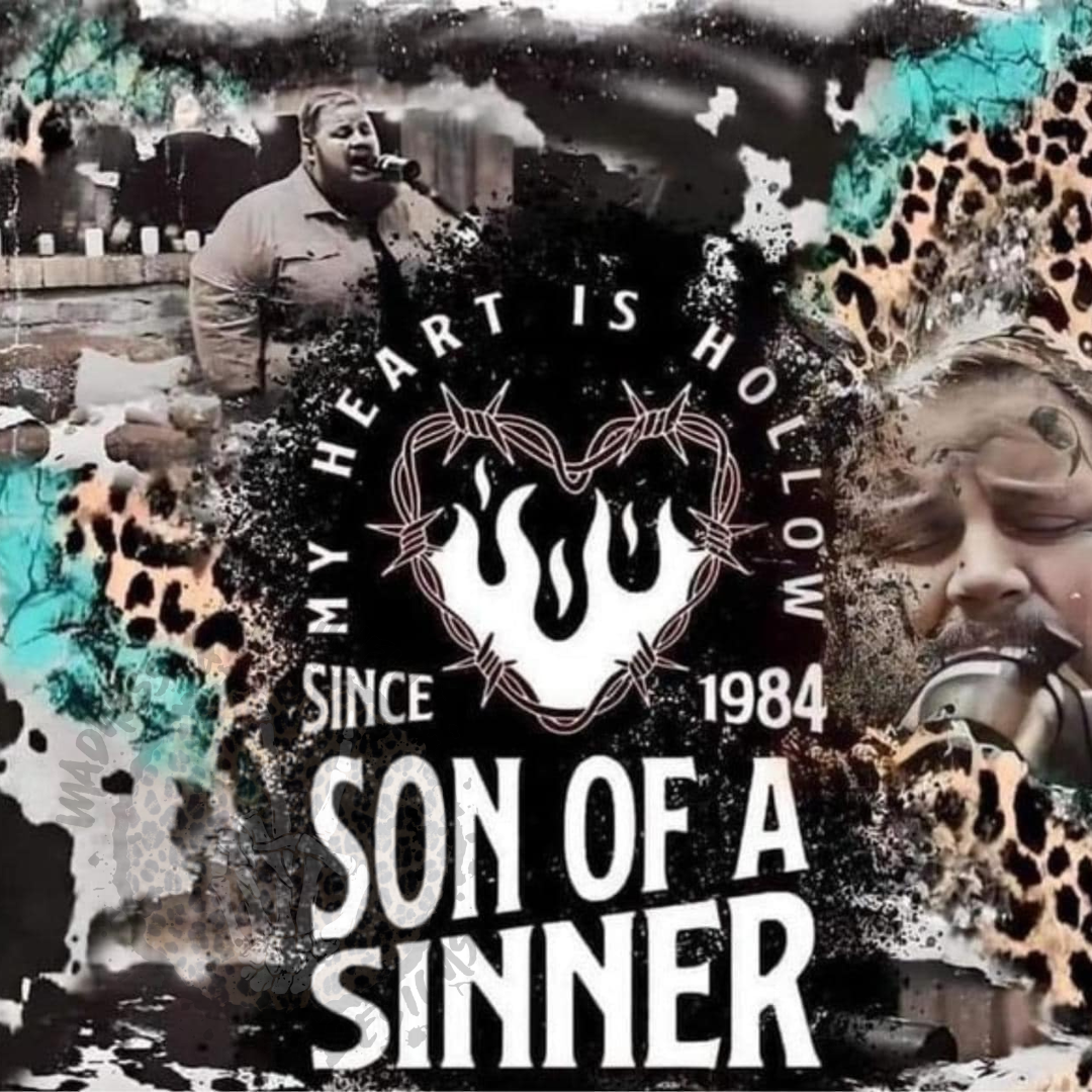 Jelly Roll Son of a Sinner 20z Tumbler Wrap (sublimation transfer)