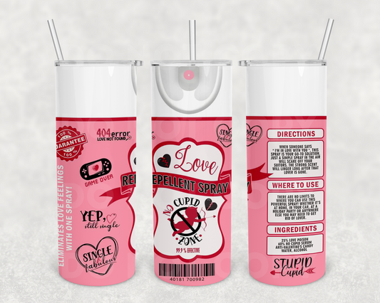 Love Repellent 20z Tumbler Wrap (sublimation transfer)