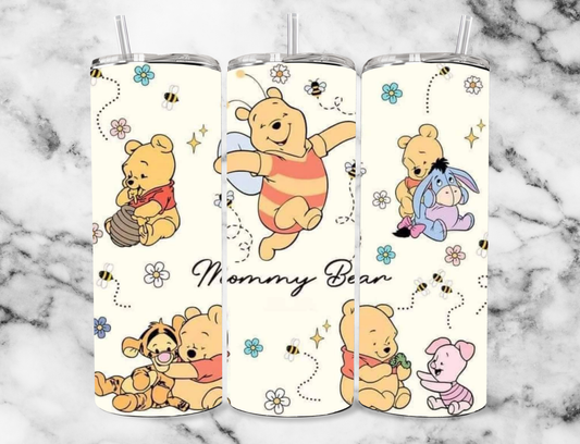 mommy bear20oz Tumbler Wrap (sublimation transfer)