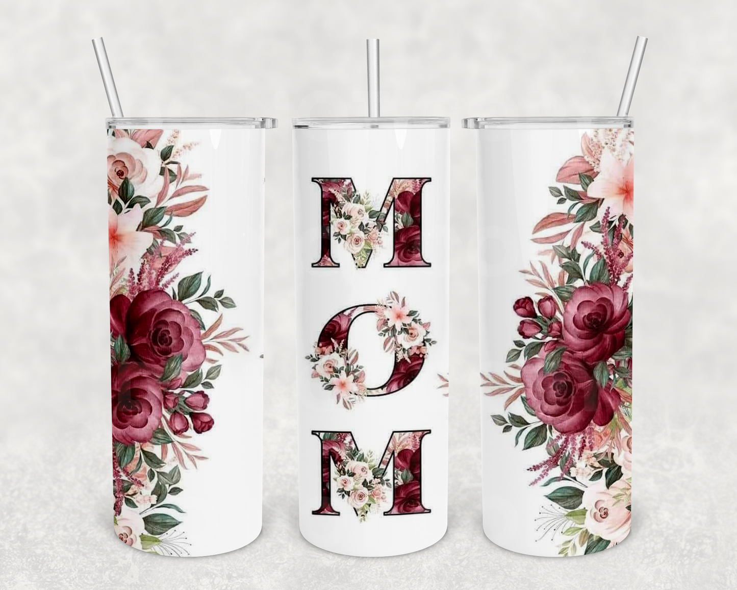 Mom Rose 20z Tumbler Wrap (sublimation transfer)