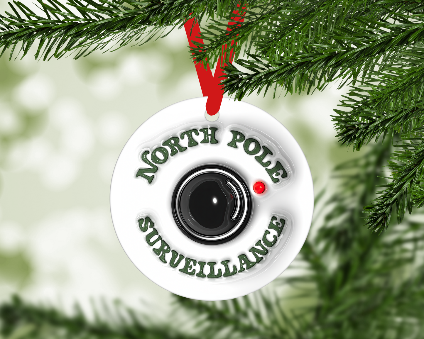 North Pole Cam Christmas Ornament (Finished Product)