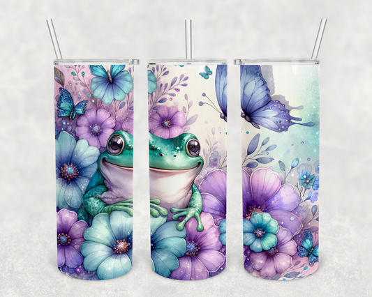 pastel frog 20z Tumbler Wrap (sublimation transfer)