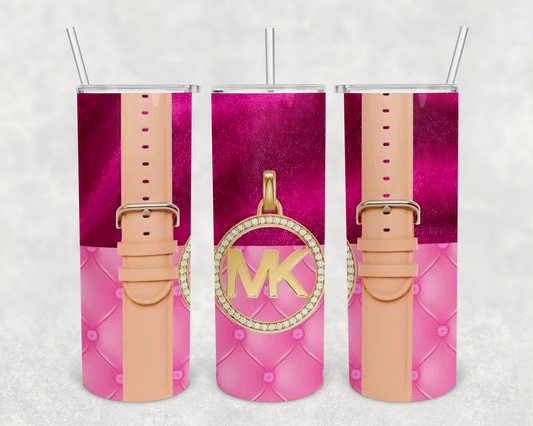 Pink MK 20z Tumbler Wrap (sublimation transfer)