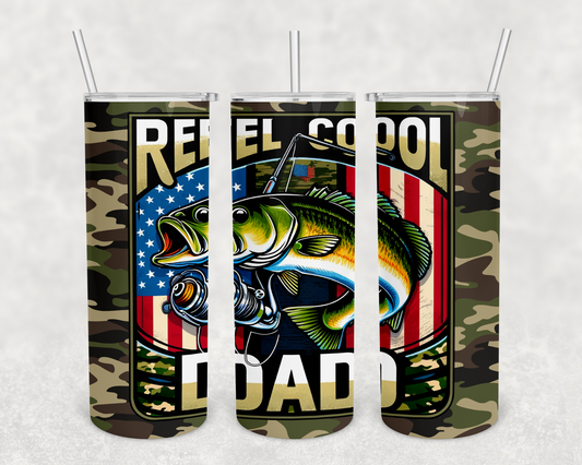 Reel Cool Dad 20z Tumbler Wrap (sublimation transfer)