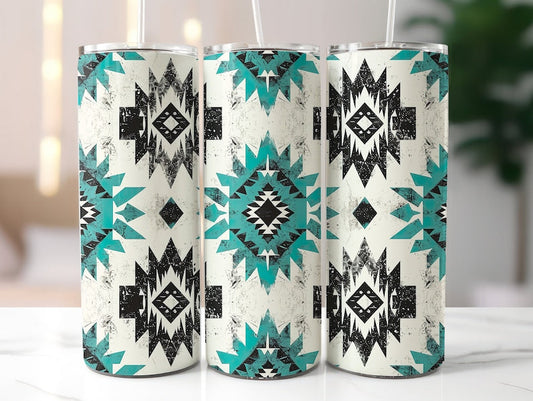 Western Aztec 20z Tumbler Wrap (sublimation transfer)