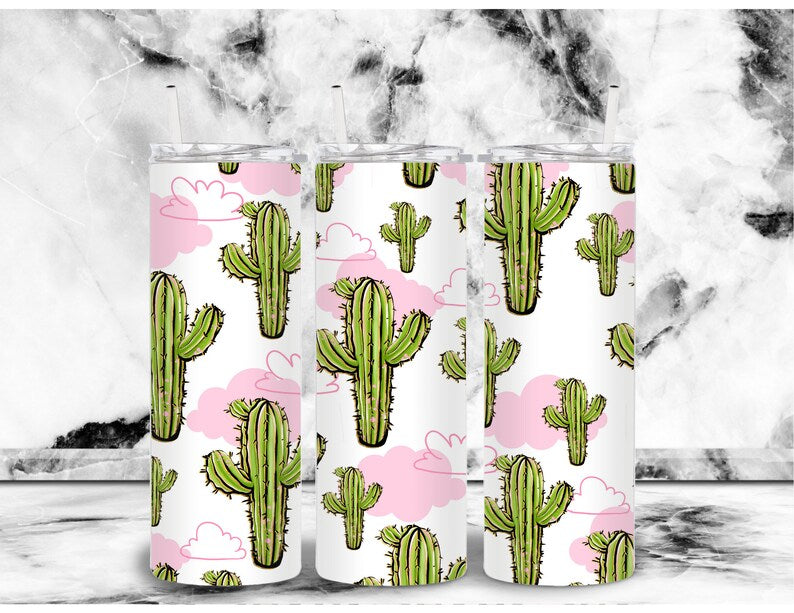 cactus cutie 20oz Tumbler Wrap (sublimation transfer)