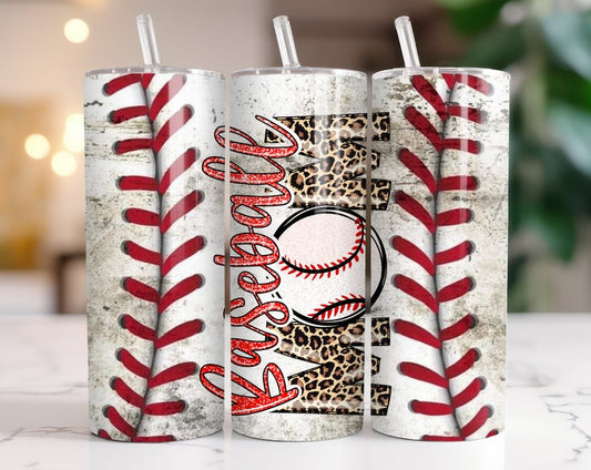 Baseball mom 20z Tumbler Wrap (sublimation transfer)