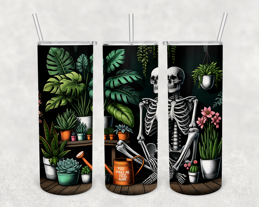 Plant skeleton 20z Tumbler Wrap (sublimation transfer)