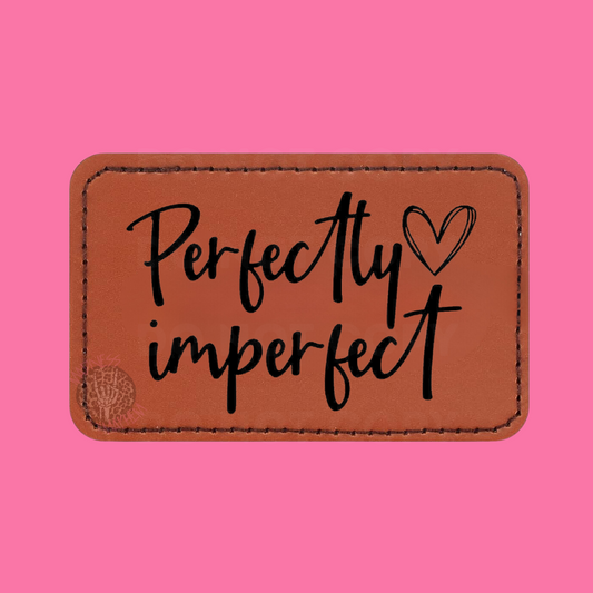 Perfectly Imperfect leather patch