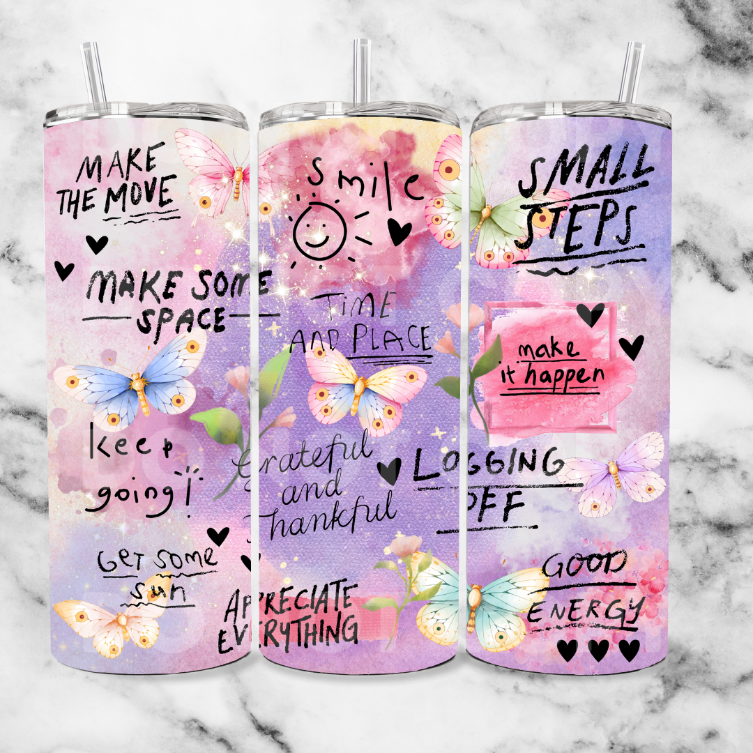 small steps affirmation 20oz Tumbler Wrap (sublimation transfer)