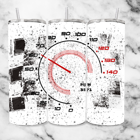 speedometer 20oz Tumbler Wrap (sublimation transfer)