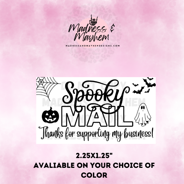 Spooky Mail Packaging Stickers